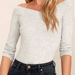 Off the shoulder long sleeve